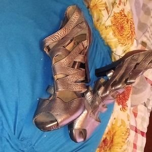 Beautiful Romanesque peekaboo toe heels